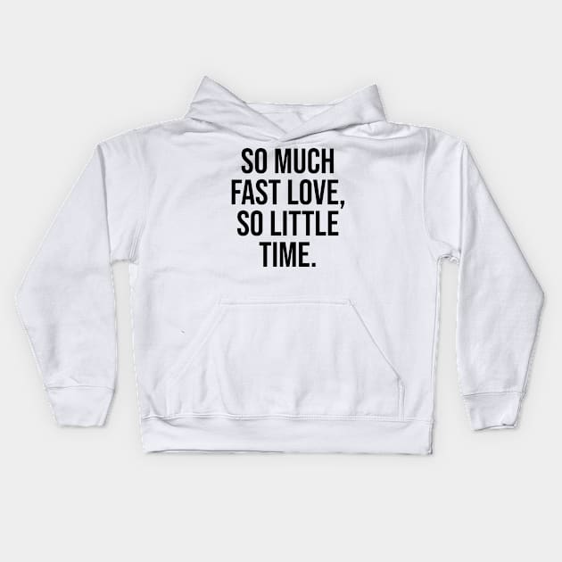 So much fast food, So little time Fastfood lover Kids Hoodie by Relaxing Art Shop